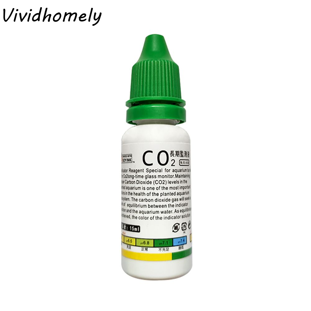 Glass Co2 Drop Checker - Kit para Aquário com Plantas Aquáticas,