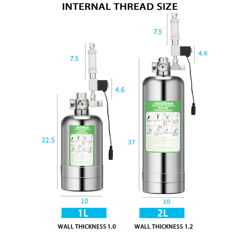Zrdr gerador de co2 para aquár - Glass Co2 Drop Checker avaliação e preço