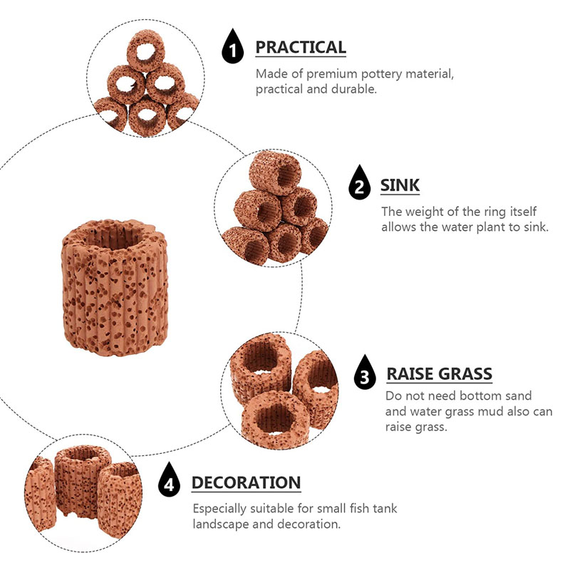 Anel fixo de planta aquática p - Aquarium Plant Utensils avaliação e preço