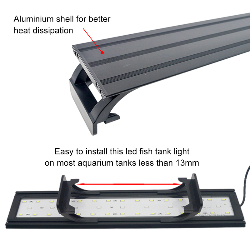 Luz led para aquário, 16-64cm, - Led Planted Tank Light avaliação e preço