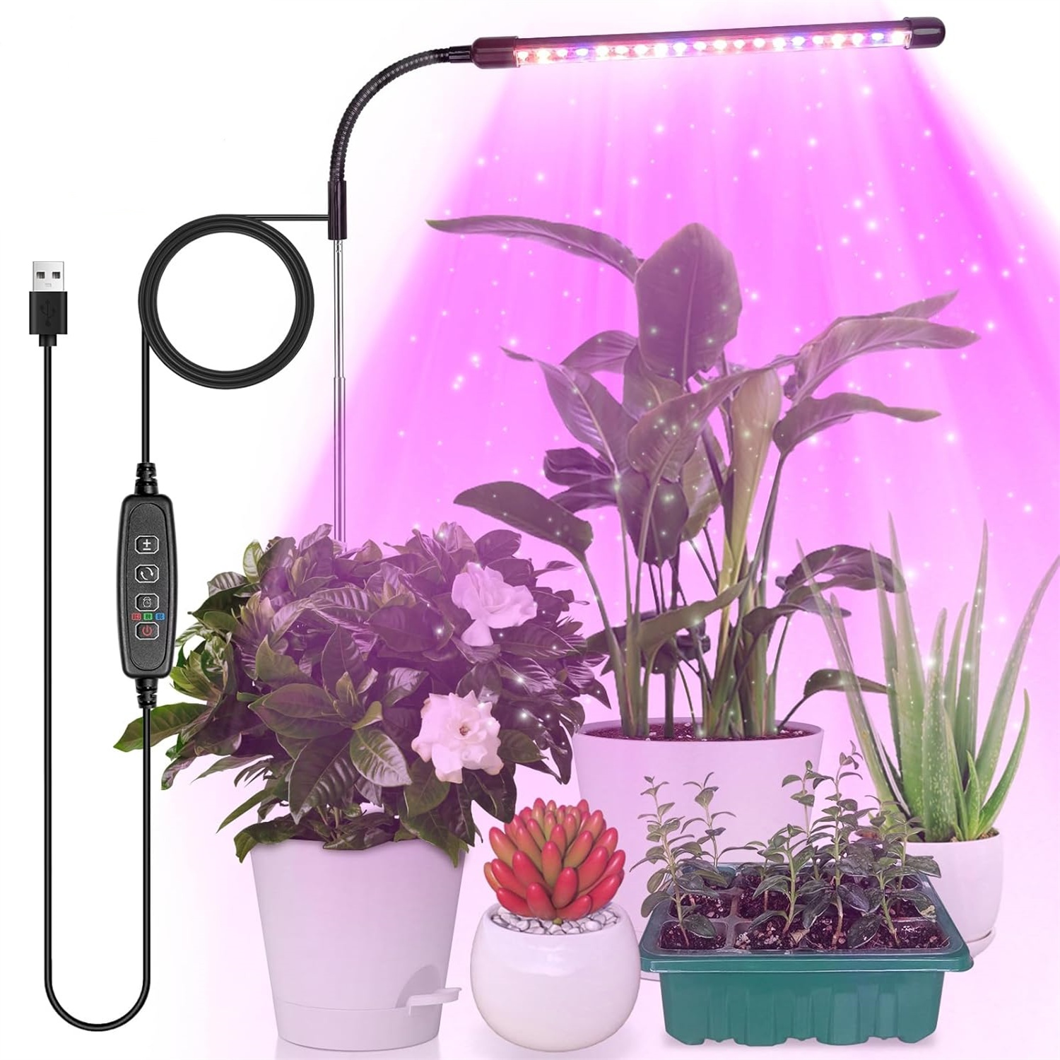 3 cores usb crescer lâmpada pl - Led Planted Tank Light avaliação e preço