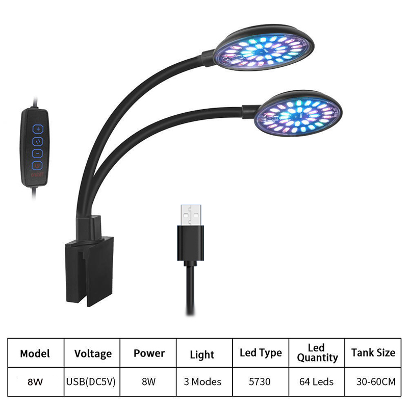 Usb aquário led luz tanque de  - Led Planted Tank Light avaliação e preço