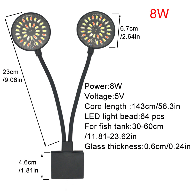 Usb aquário led luz tanque de  - Led Planted Tank Light avaliação e preço