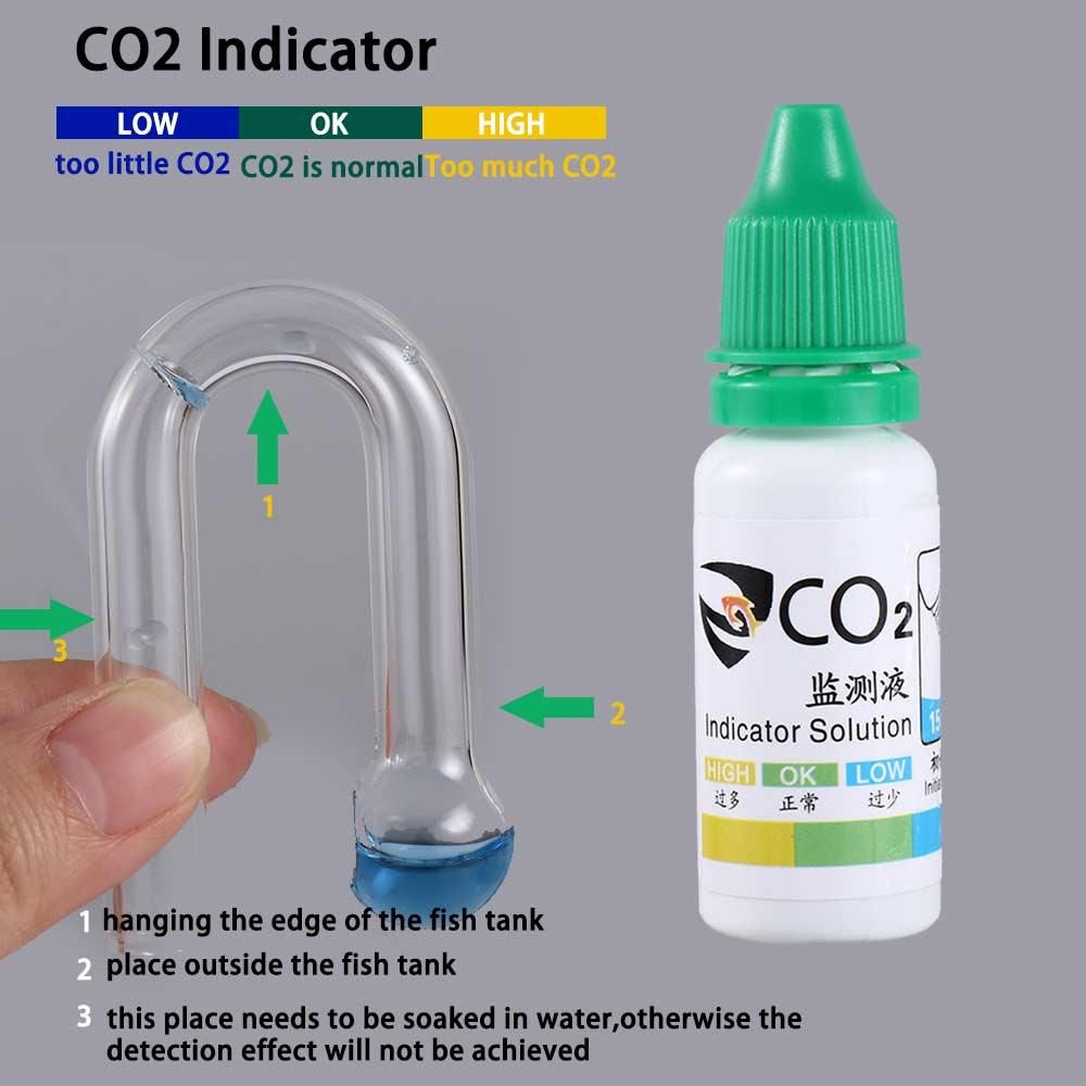 Monitor de CO2 para Aquários:  - Glass Co2 Drop Checker avaliação e preço