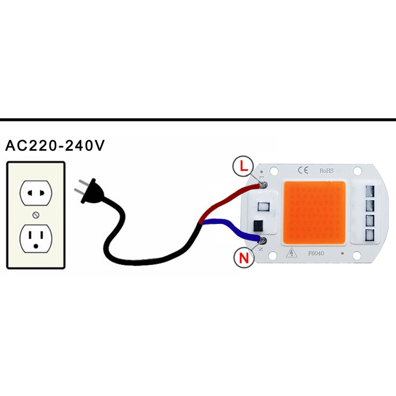 5 pçs led crescer cob chip de  - Led Planted Tank Light avaliação e preço